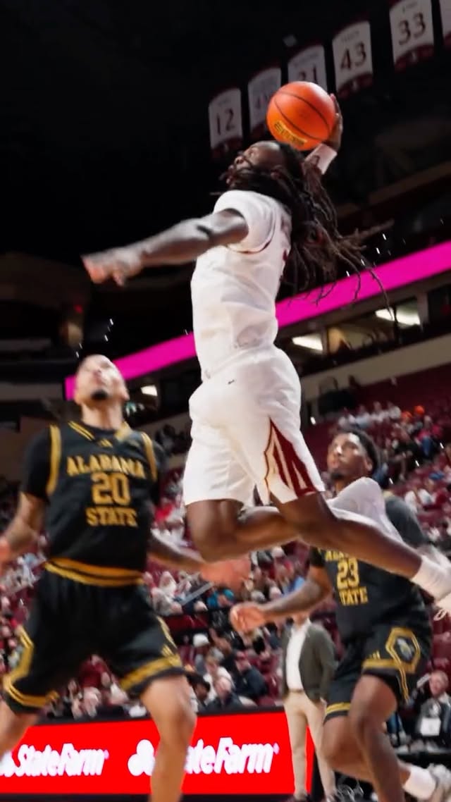 Instagram post by @fsuhoops for Truist. Caption reads: [...] at the Tuck in 24 hours 🍢 #connected |....