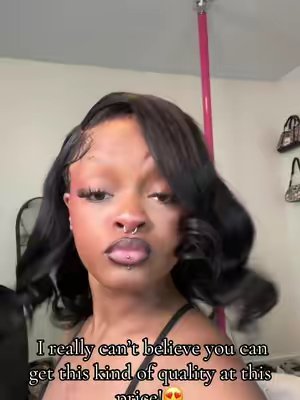TikTok post by @theheavenlyexperience for Menglle Hair. Caption reads: this bob is so cutesyyyyy @MENGLLE HAIR....