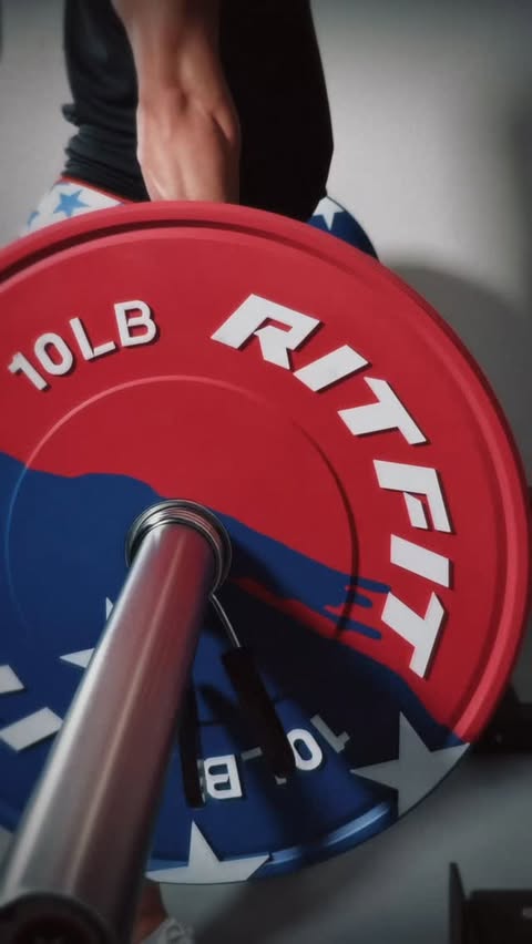 Instagram post by @nat.sharapova_ifbbpro for RitFit. Caption reads: Show up stronger with @ritfit.sports RitFit 💪 If....