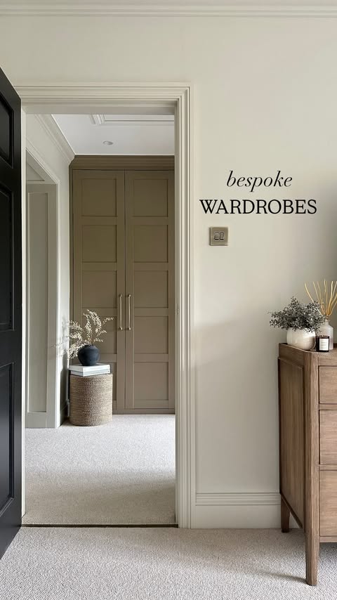 Instagram post by @lvb.home for IKEA. Caption reads: [...] #paxhack #brownwardrobes #dressingroom....
