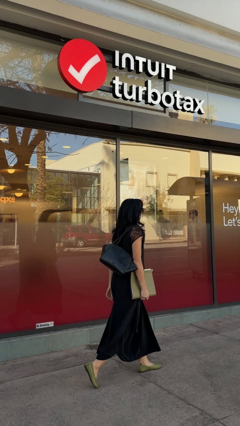 Instagram post by @christineleeee for Intuit TurboTax. Caption reads: The easiest way to file taxes is with @turbotax!....