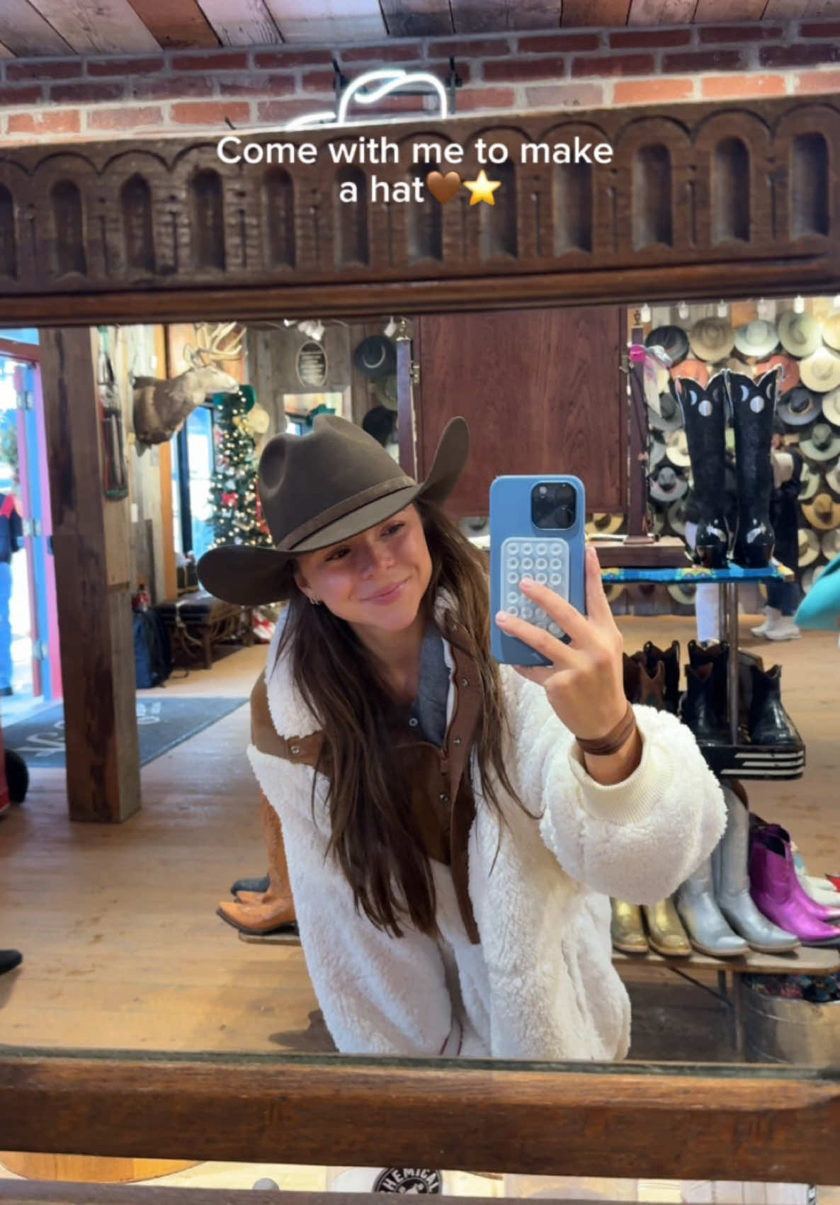 TikTok post by @anastowell for Stetson. Caption reads: I’m obsessed @Stetson .