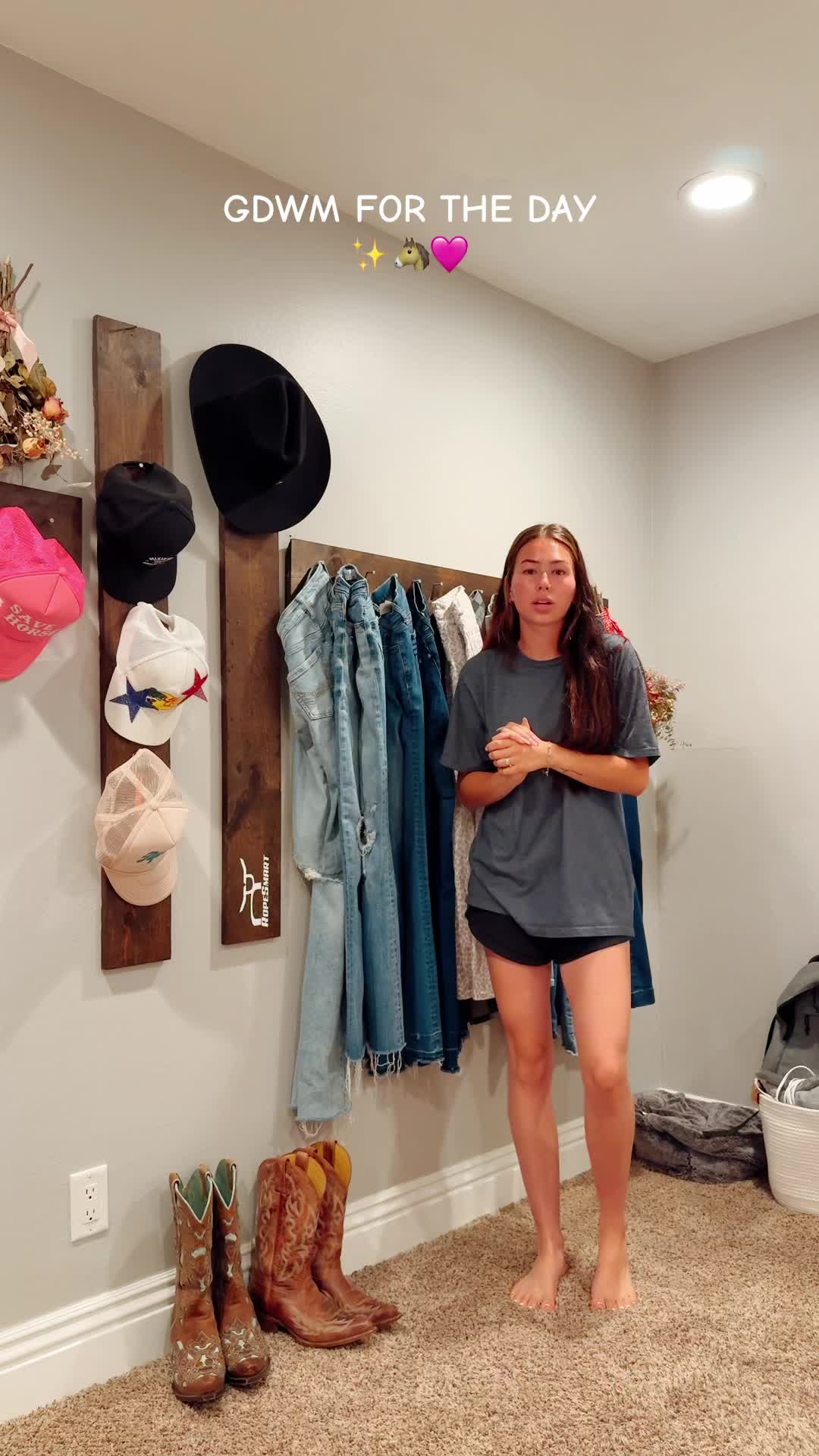 TikTok post by @brookeellee for Colorfulkoala. Caption reads: [...] #outfitinspo #westernjeans #tts....