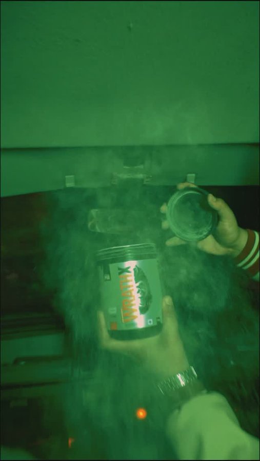 Instagram post by @iharshitgururani for WrathX. Caption reads: One sip of WrathX, and there’s no one stopping you....