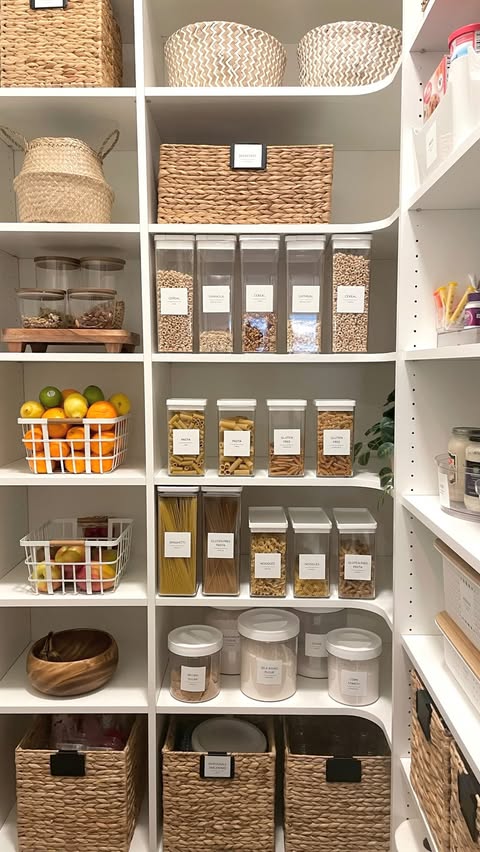 Instagram post by @sortedandstyledtampa for The Container Store. Caption reads: [...] #homeorganization #tipsandtricks....