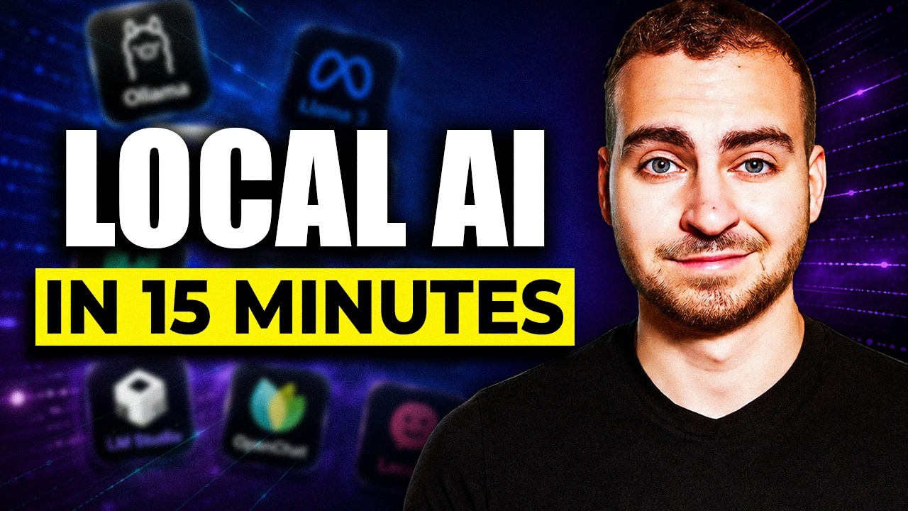 YouTube post by @TechWithTim for Hostinger. Caption reads: Understand Local AI in 15 Minutes.