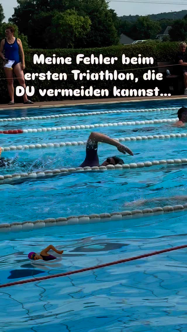 Instagram post by @lara_khl for MYPROTEIN. Caption reads: Fehler, die ich beim ersten Triathlon gemacht hab....