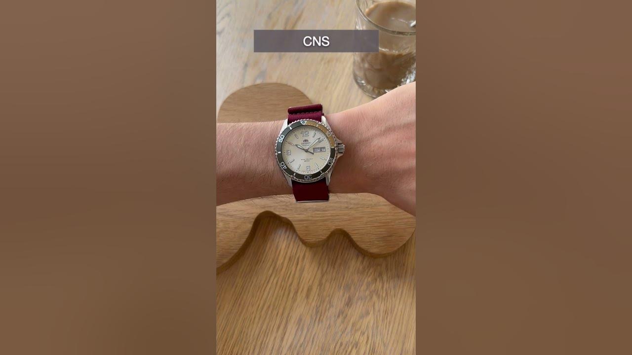 YouTube post by @NordicWatchChannel for StrapsCo. Caption reads: Orient Mako 3 ( RA-AA0821S19B ) With 13 Strap....