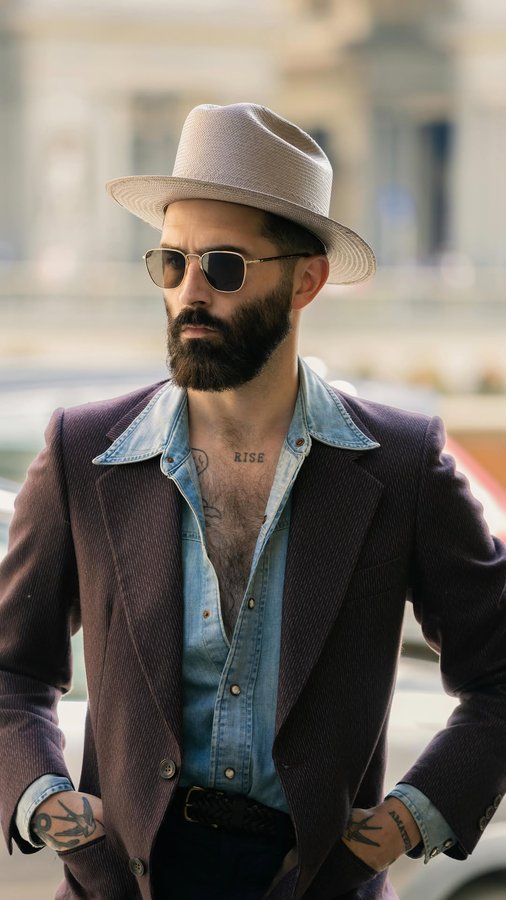 Instagram post by @chrisjohnmillington for Stetson. Caption reads: [...] or more storied American brand than....