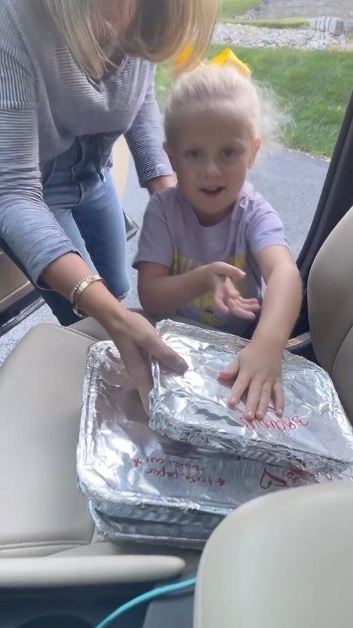 Instagram post by @dishitgirldina for Feeding America. Caption reads: [...] as I continue my partnership with....