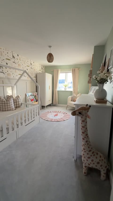 Instagram post by an influencer for Rust-Oleum UK. Caption reads: [...] This is ‘Laurel Green’ from @rustoleumuk and....