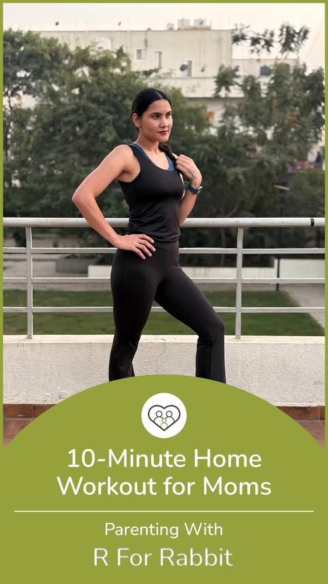 Instagram post by @getfitwith_mommy for R for Rabbit. Caption reads: [...] at home 🔥🥵 SAVE AND TRY 🤍 Follow R for....