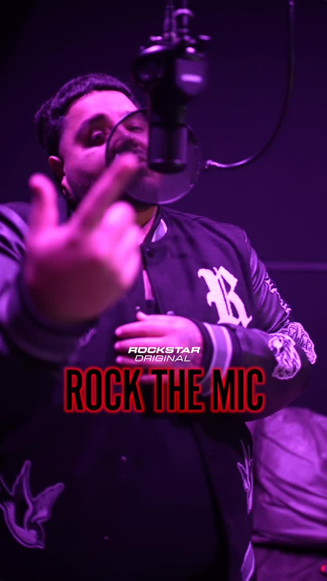 Instagram post by @atmdanny_ for Rockstar Original. Caption reads: 🚨ROCK THE MIC🚨
@rockstaroriginal x @atmdanny_....