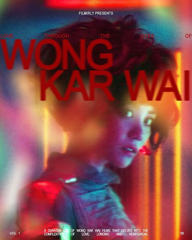 Instagram post by @filmirly for MUBI. Caption reads: [...] Check out these Wong Kar Wai films on @mubi!....