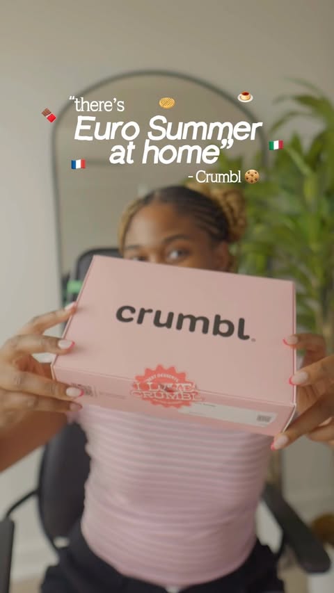 Instagram post by @almaasinobi for Crumbl Cookies. Caption reads: Run, don’t walk to @crumbl @crumbl.ca to try the....