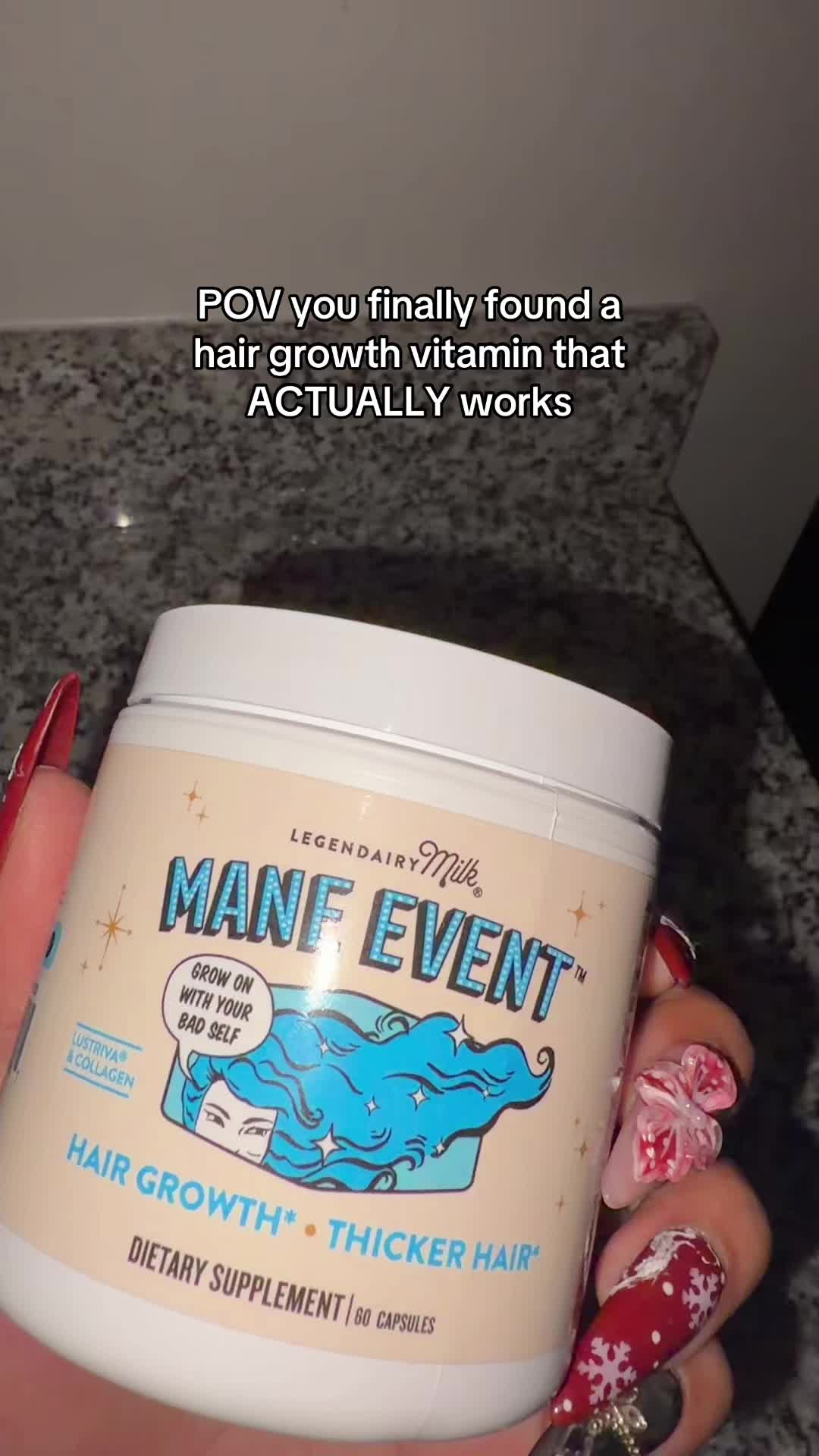 TikTok post by @rachyrachh_ for Legendairy Milk. Caption reads: [...] I came across this supplement by @Legendairy....