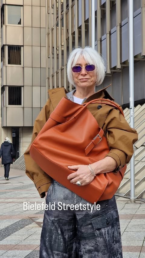 Instagram post by an influencer for HIGH everyday couture. Caption reads: Bielefeld #citystyle... admittedly, it could have....