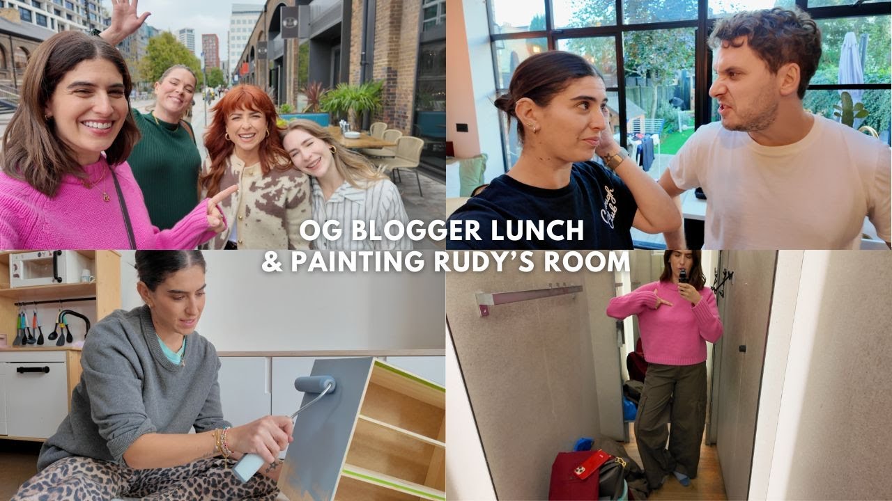 YouTube post by @lilypebbles for Dishoom. Caption reads: THE OG BLOGGERS REUNITE & FINALLY PAINTING RUDY'S....