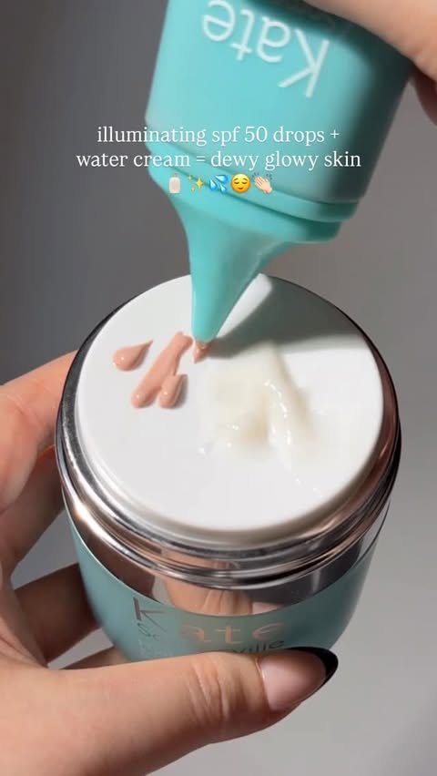 Instagram post by @dainty.nugs for Kate Somerville Skincare. Caption reads: [...] mixing a few drops of the....