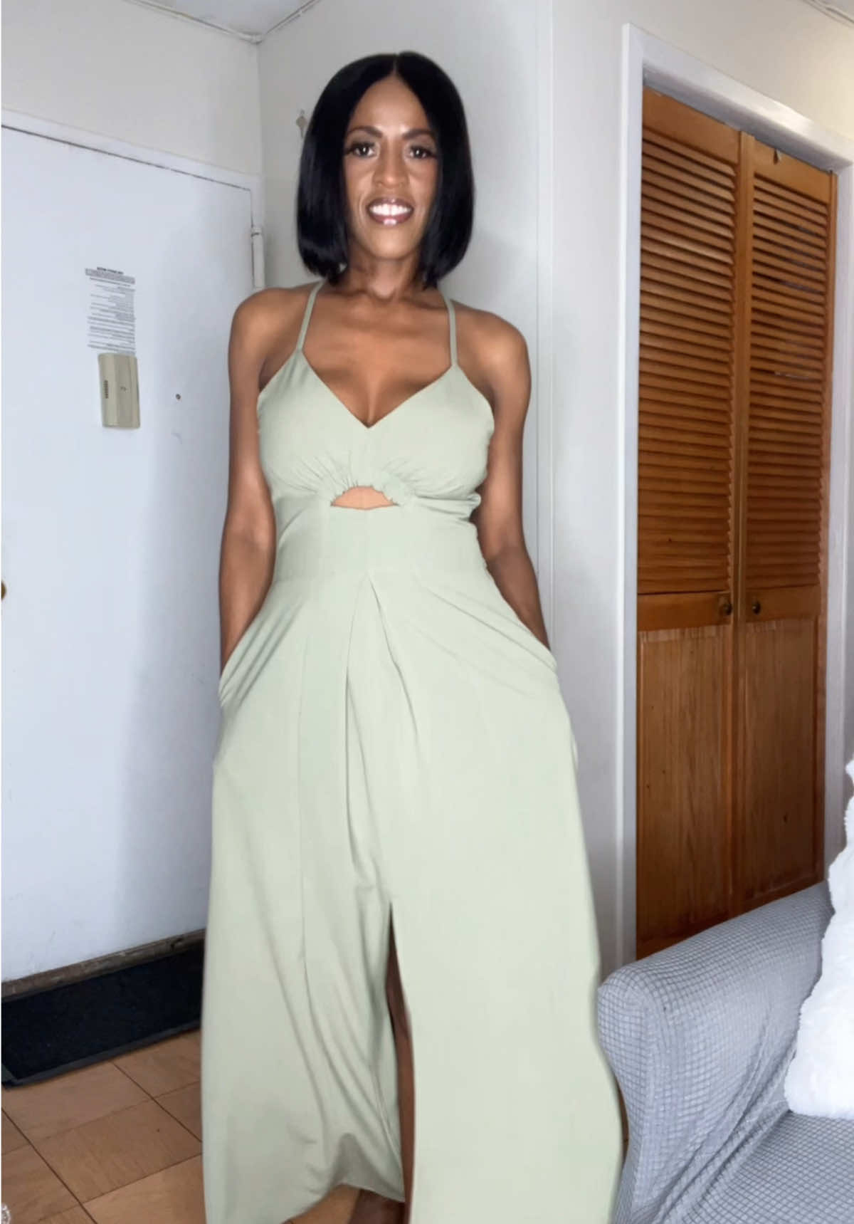 TikTok post by @iamtheetea1.0 for BTFBM. Caption reads: @btfbm_us The Perfect spring summer Maxi Dress....