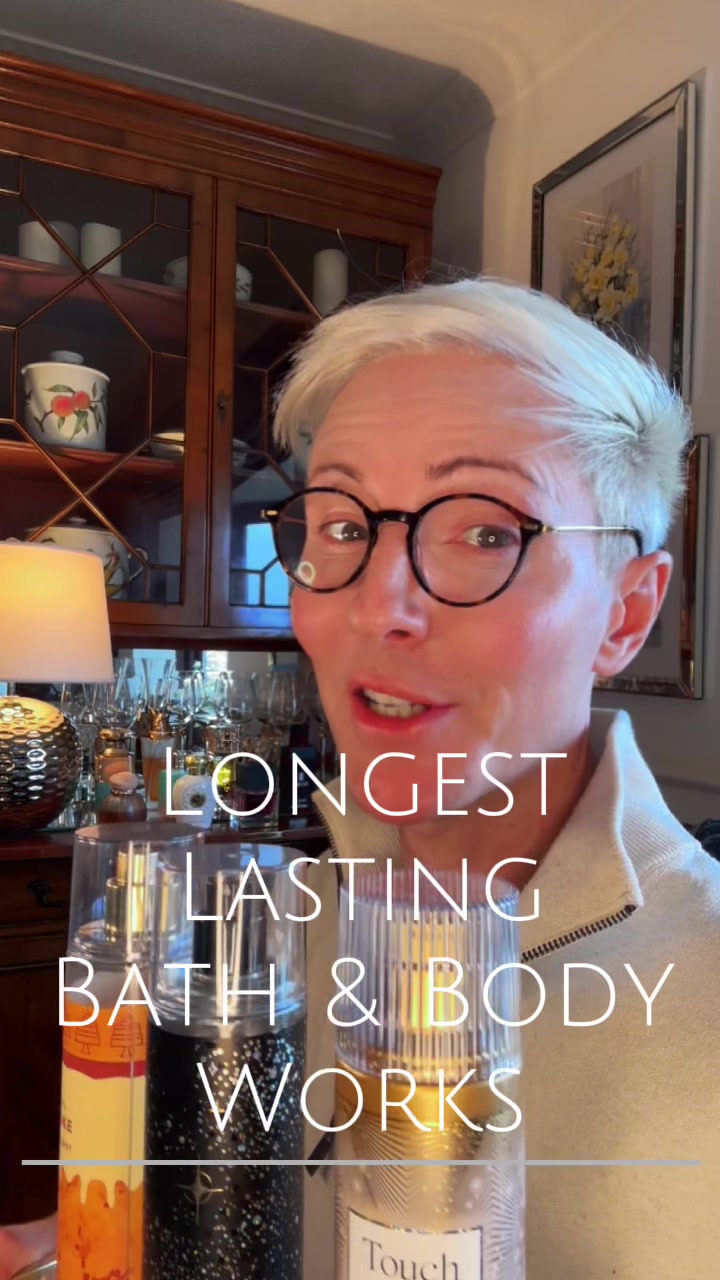 TikTok post by @silver_n_white for Bath & Body Works. Caption reads: The longest lasting Bath & Body Works fragrance....