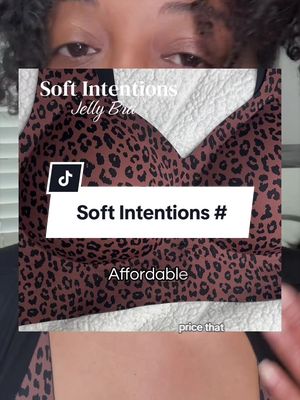 TikTok post by @love4purifier for Soft Intention. Caption reads: [...] #plussize #nounderwirebra #softintention....
