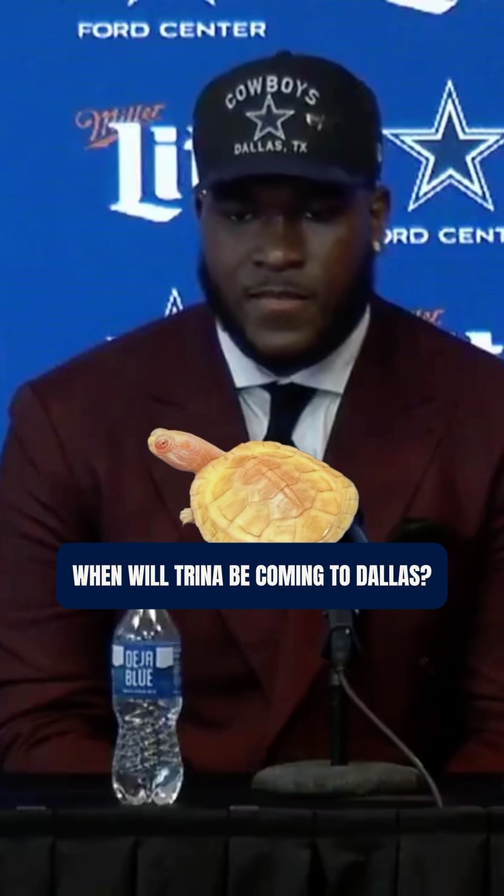 Instagram post by @dallascowboys for Miller Lite. Caption reads: trina’s taking her time 🐢

#CowboysDraft |....