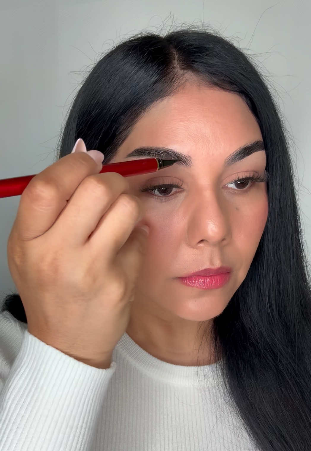 TikTok post by @makeupbyliz1013 for Kimuse. Caption reads: @KIMUSECOSMETICS Precise like hair eyebrow [...].