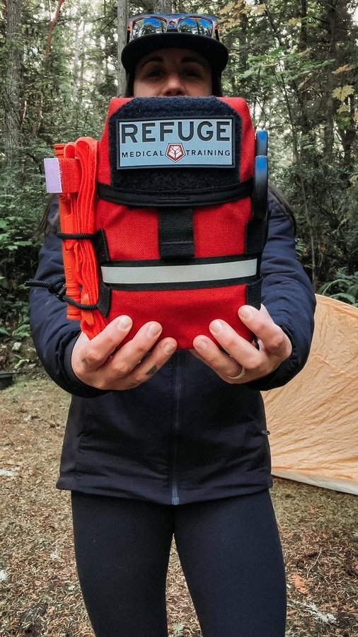 Instagram post by @bethanycorataylor for Refuge Medical. Caption reads: MORE CAMPING SAFETY ⛺️⚡️🧭🐻🩹👇🏼

🌀 Knowledge....