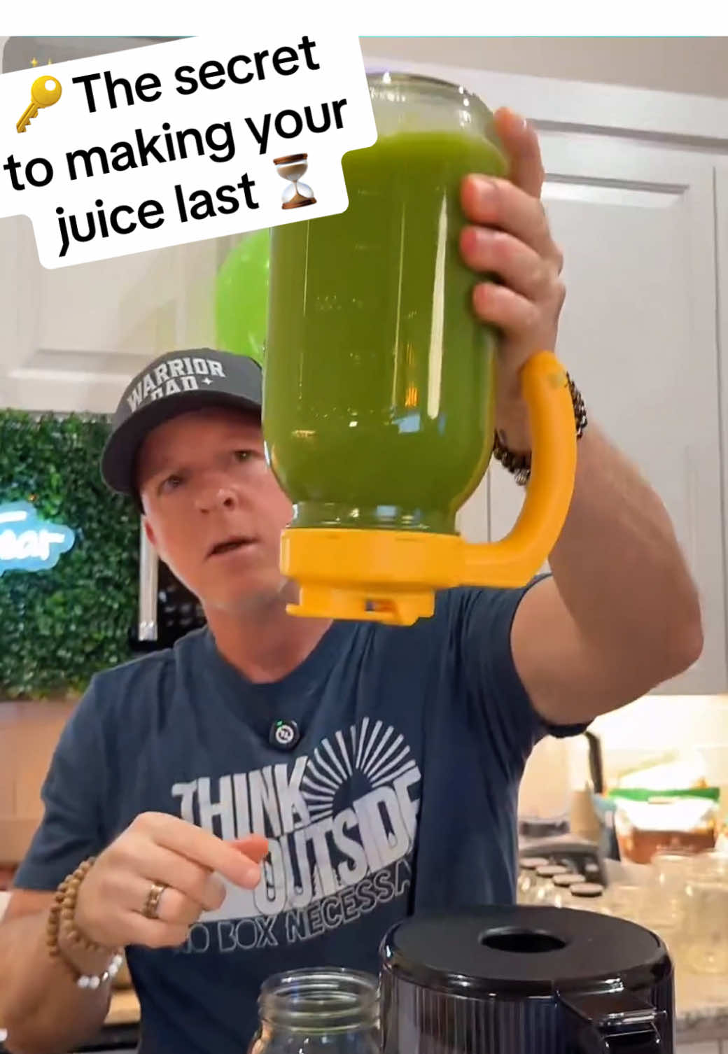 TikTok post by @borntojuice for Soligt. Caption reads: [...] airtight glass mason jar pitchers from....