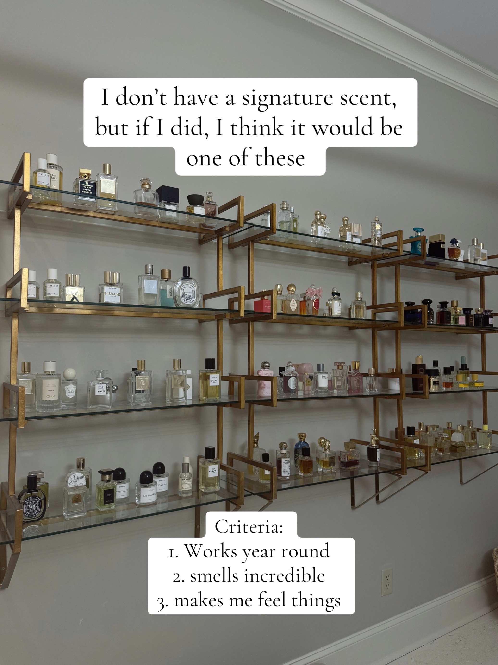 TikTok post by @aroomwithperfume for House of Bō. Caption reads: [...] fragrances shown  @Penhaligon’s @House of Bō....