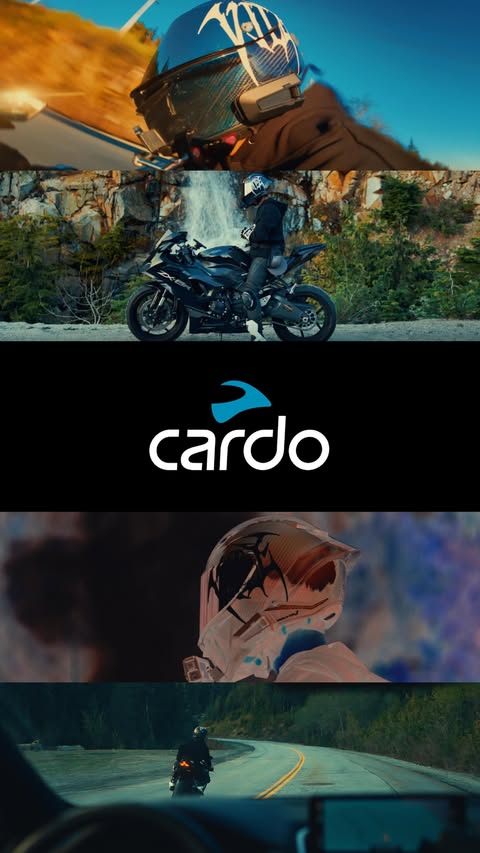 Instagram post by @nater6sy for Cardo Systems. Caption reads: [...] Use code: Nater6sy on your next....