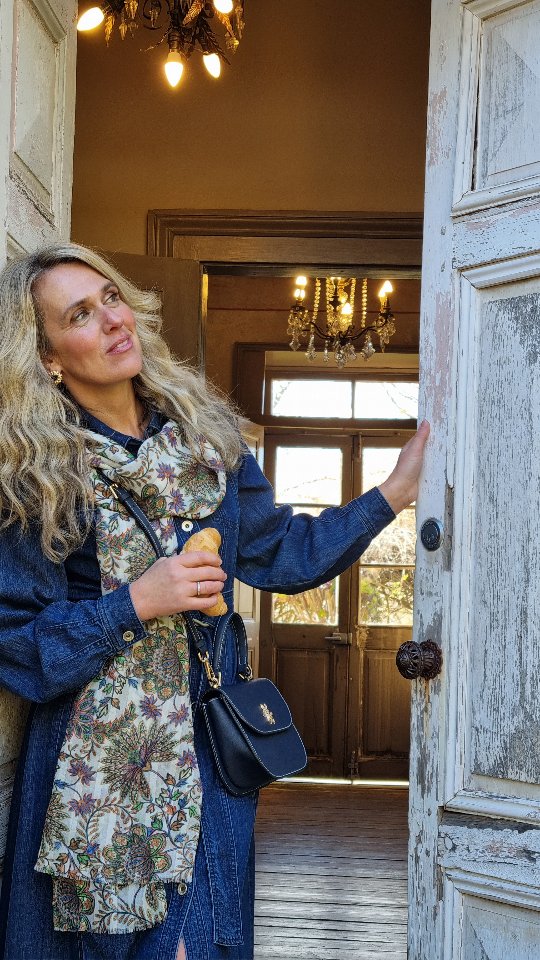 Instagram post by @flockhartjodi for Blue Illusion. Caption reads: 💙🍓🥐Are you ready to take the stunning Denim....