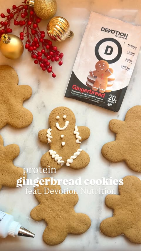 Instagram post by @prettydeliciouslife for Devotion Nutrition. Caption reads: [...] protein in this holiday season....