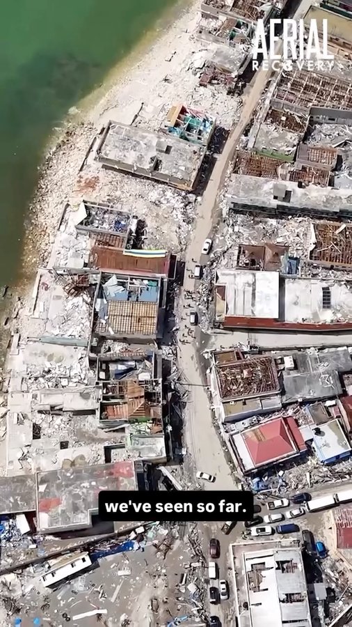 Instagram post by @aerialrecoverygroup for NBC News. Caption reads: Update from Jamaica 🇯🇲

We made it to Black....