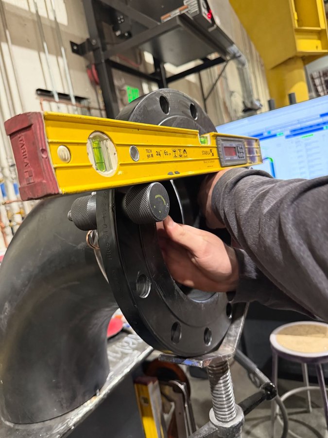 Instagram post by @bayybarnes for STABILA. Caption reads: I love these @stabila_official digital levels so....