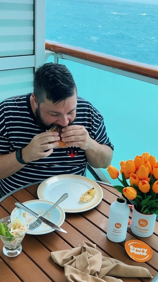 Instagram post by @christianhull for EveryPlate. Caption reads: [...] say is I am excited to come home to....