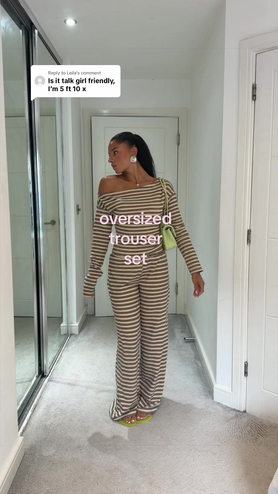TikTok post by @tyrabaylis for Ego by D. Caption reads: Replying to @Leila I’m 5ft3 wearing a size 6 and....