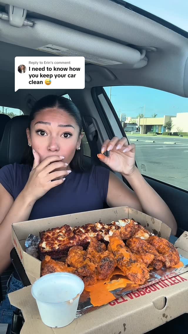 Instagram post by @keilapachecoeats for Shark Home. Caption reads: The Shark StainForce stain cleaner cleans up....