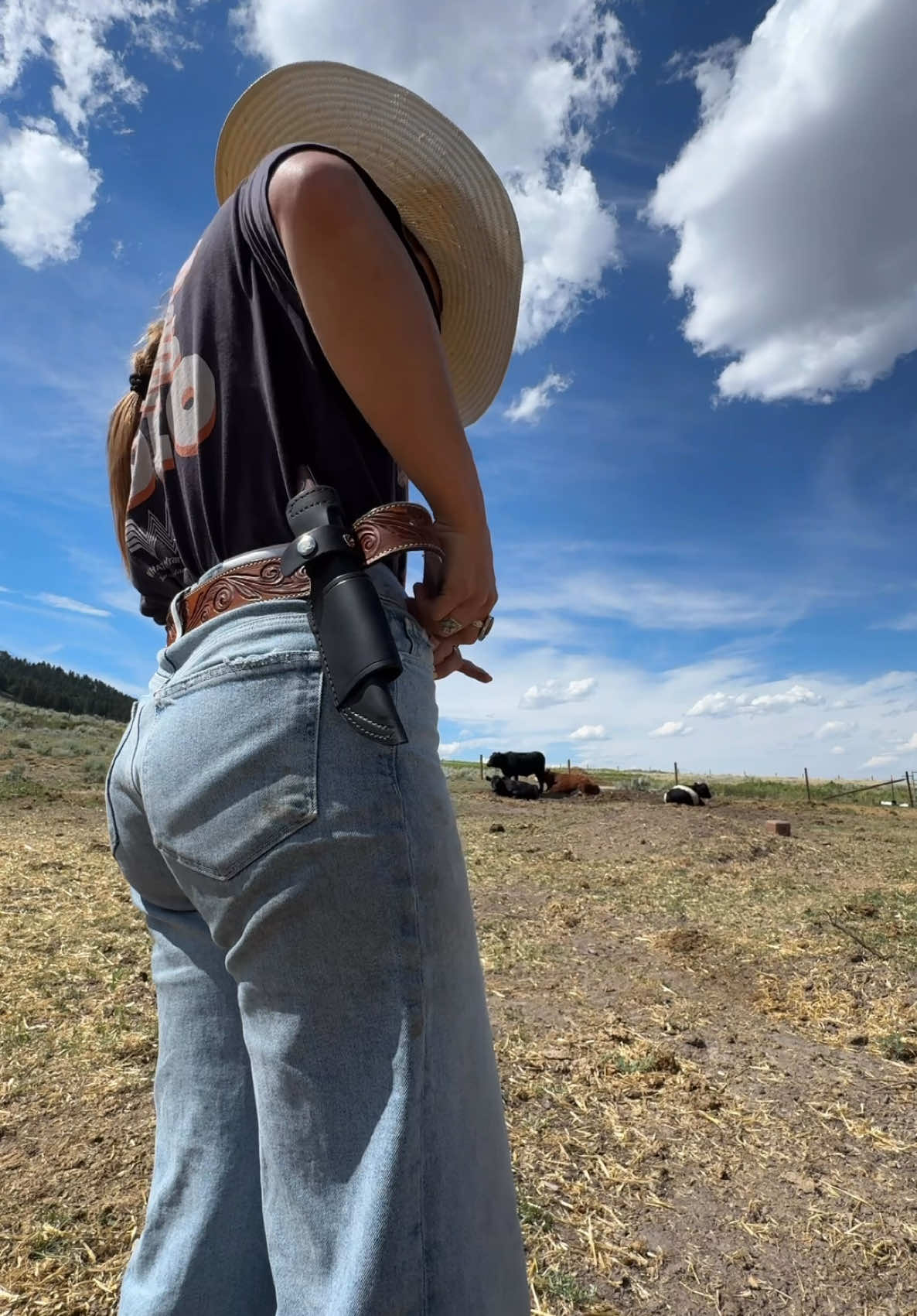 TikTok post by @steadyrein for Leatherman. Caption reads: Whether you're ranching, field dressing game,....