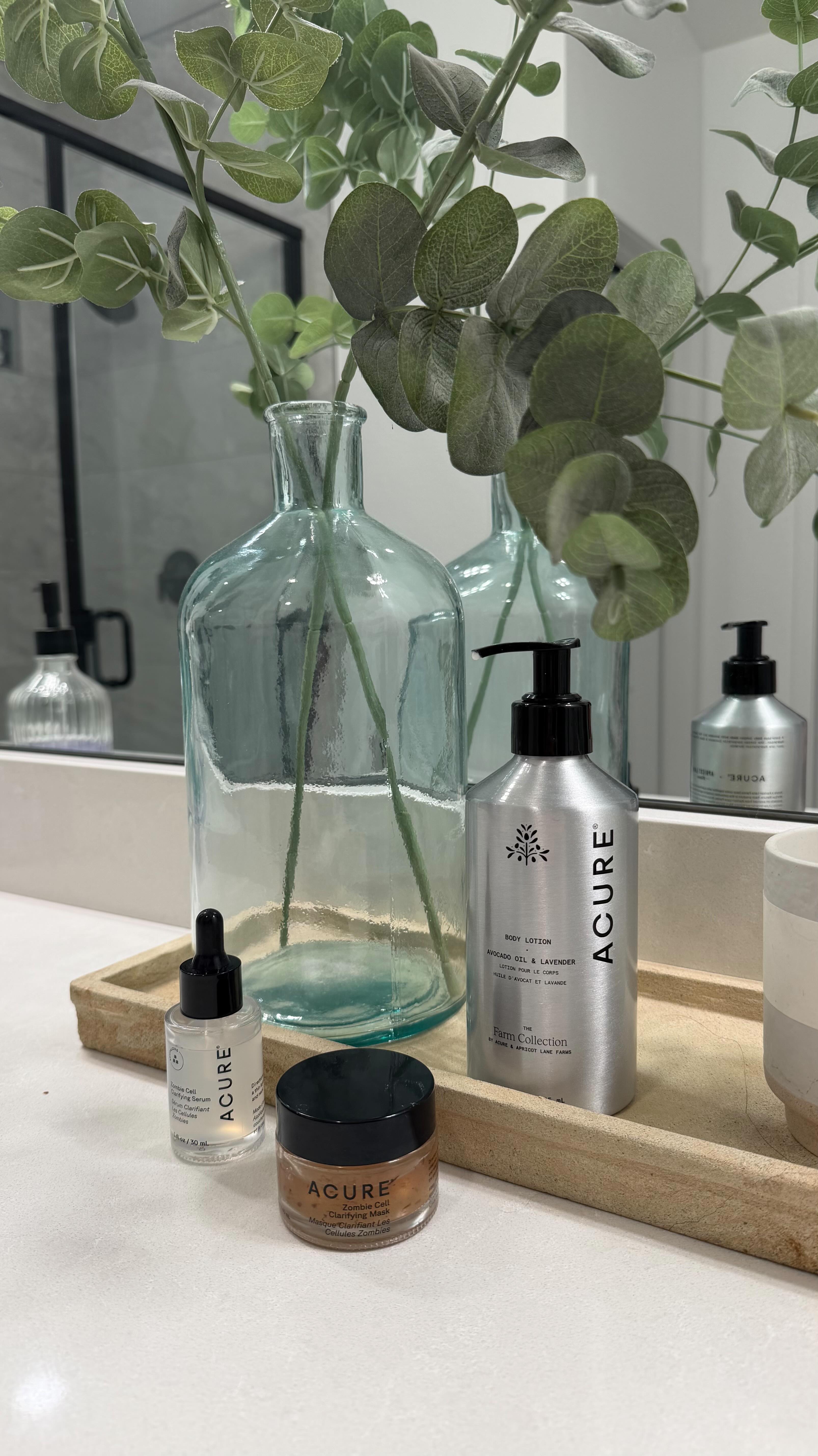 Instagram post by @madisonquinnblog for ACURE. Caption reads: [...] because of this nighttime routine. #ad....