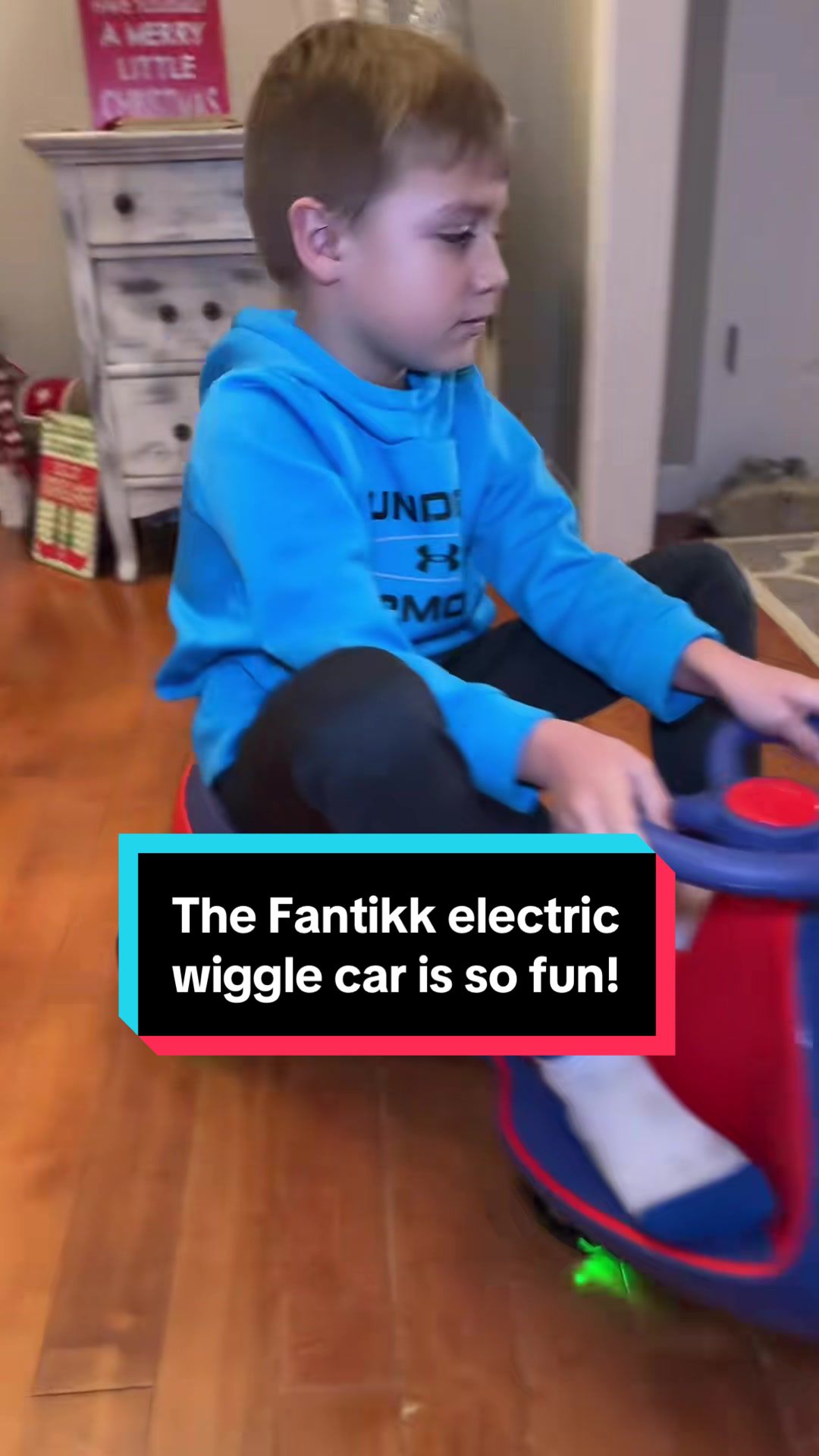 TikTok post by @abbylynn0715 for Fanttik. Caption reads: ‼️ The viral @FanttikRide wiggle car is back!!! We....