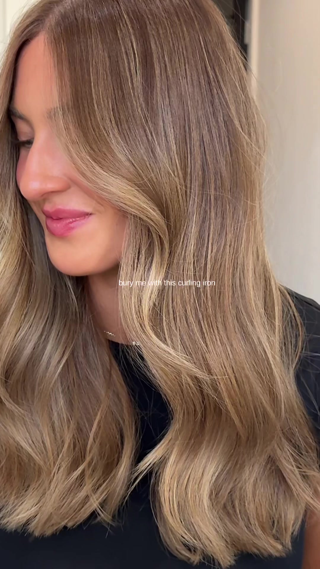TikTok post by @taylramirezhair for Bio Ionic. Caption reads: [...] don’t walk i’m using the 1.5” barrel @Bio....