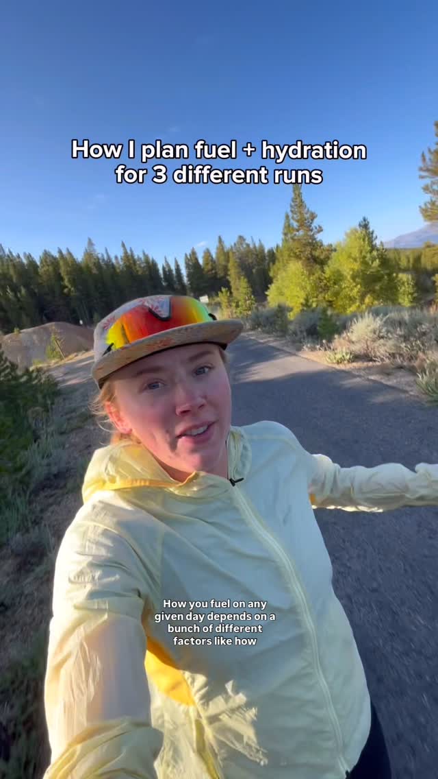 Instagram post by @trail_carrot for Skratch Labs. Caption reads: How to fuel a run using @skratchlabs hydration....