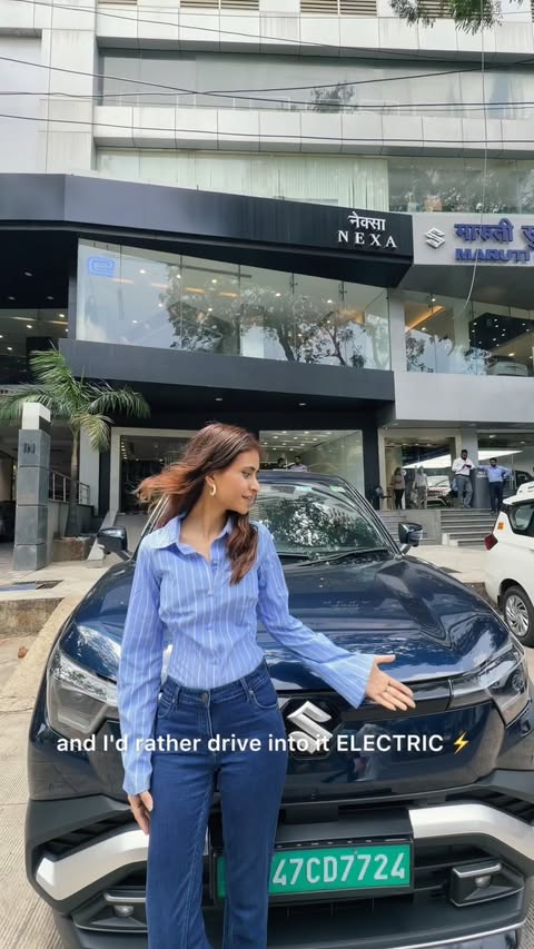 Instagram post by @kritikaonstage for NEXA. Caption reads: #collaboration Every journey has a story. Glad to....