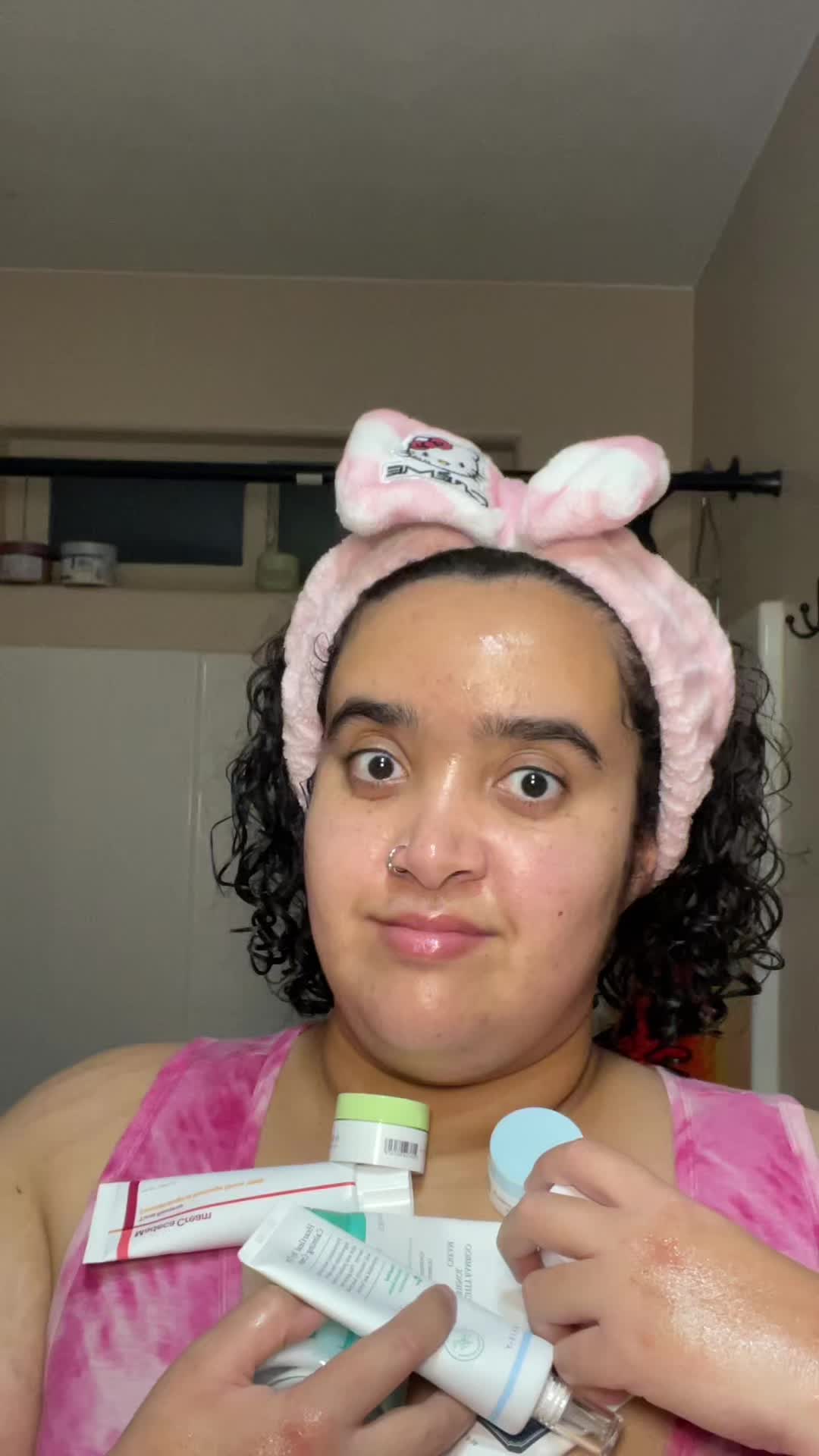 TikTok post by @kelsey.skincareee for Axis-y. Caption reads: [...] on how my skin feels 💗✨ @AXIS-Y @PURITO....