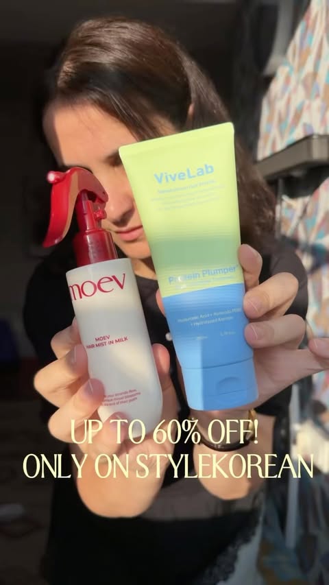 Instagram post by @salomeaugc for MOEV. Caption reads: [...] Protein Plumper Repair Hair Mask + moev Hair....