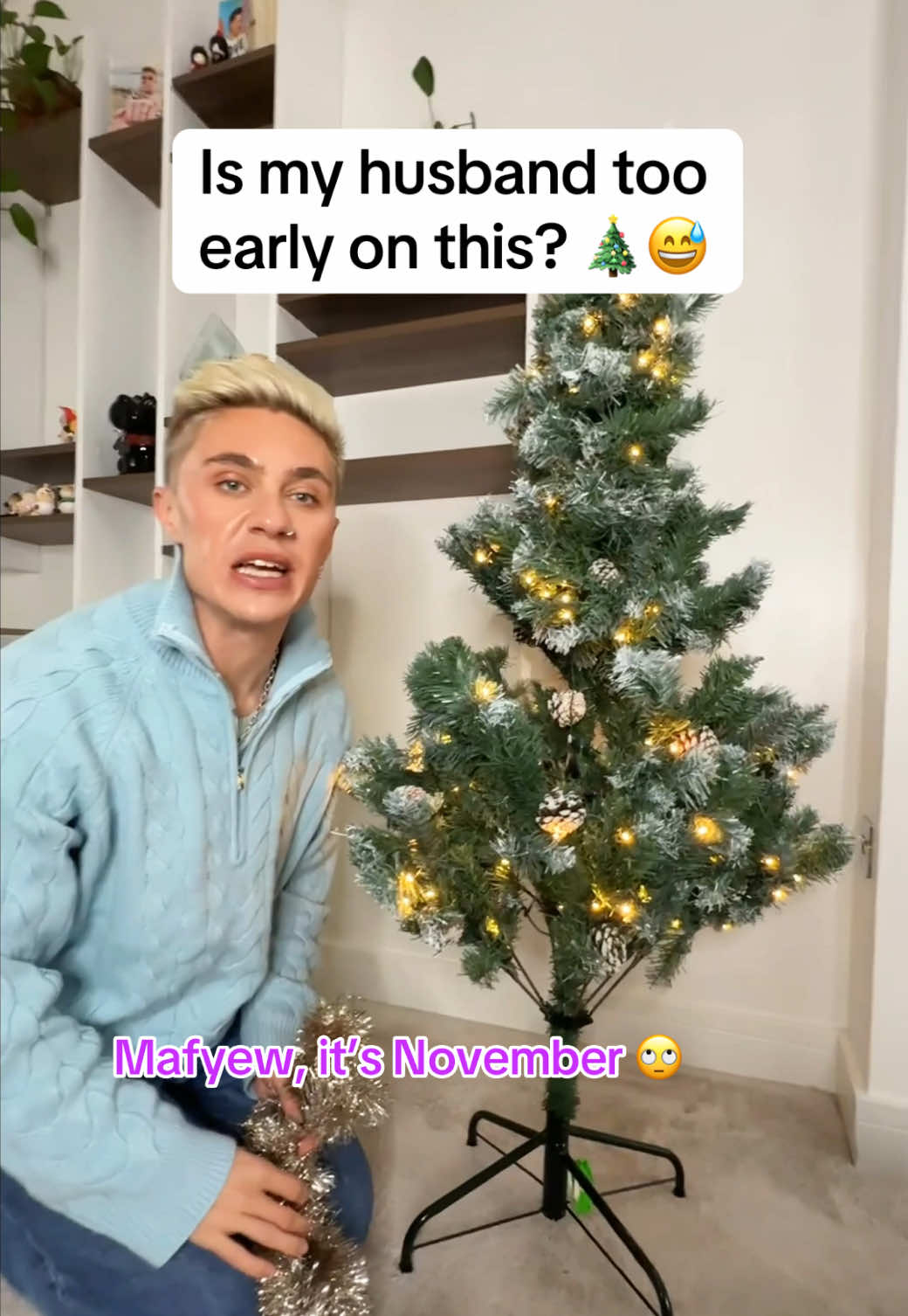 TikTok post by @matthewandryanuk for The Body Shop. Caption reads: Celebrating Christmas a little early tomorrow at....