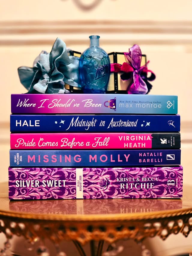 Instagram post by @booksloveandunderstanding for Bloomsbury Publishing. Caption reads: [...] in Austenland by Shannon Hale....