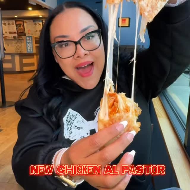 Instagram post by @liftingiscake for Miguel's Jr. Caption reads: #ad Tomorrow available at @miguels_jr . Chicken Al....